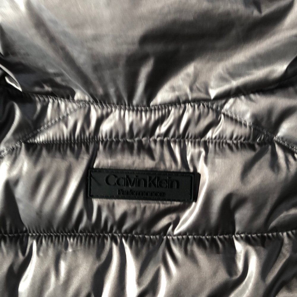 Calvin Klein silvery grey/black jacket - Picture 10 of 15